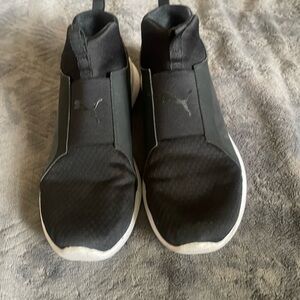 Puma Women's Black Slip-On Sneakers